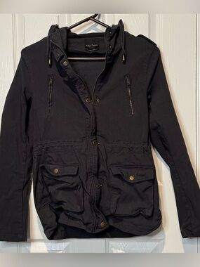 Eden Society Hooded Cargo Jacket - Black
